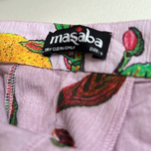 Masaba Spicy Jackfruit Assymetrical Top and Palazzo Pants Set - Picture 10 of 11